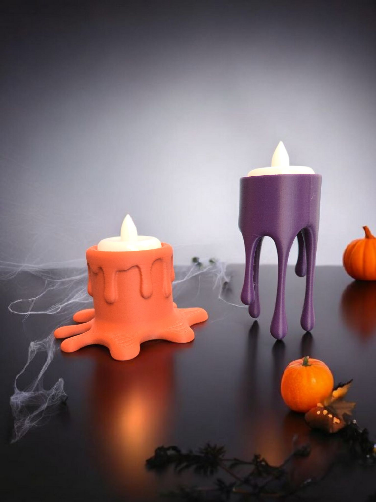Dripping LED Candle Holders