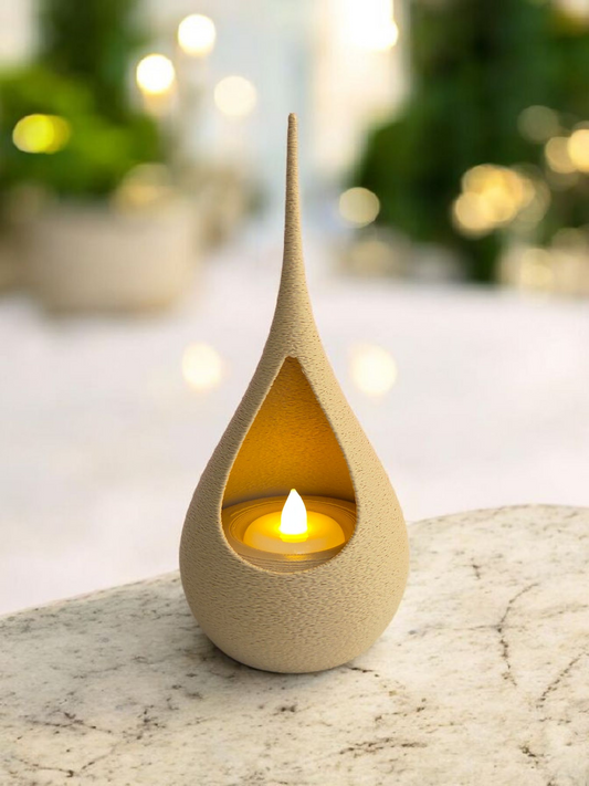 Teardrop LED Candle Holder