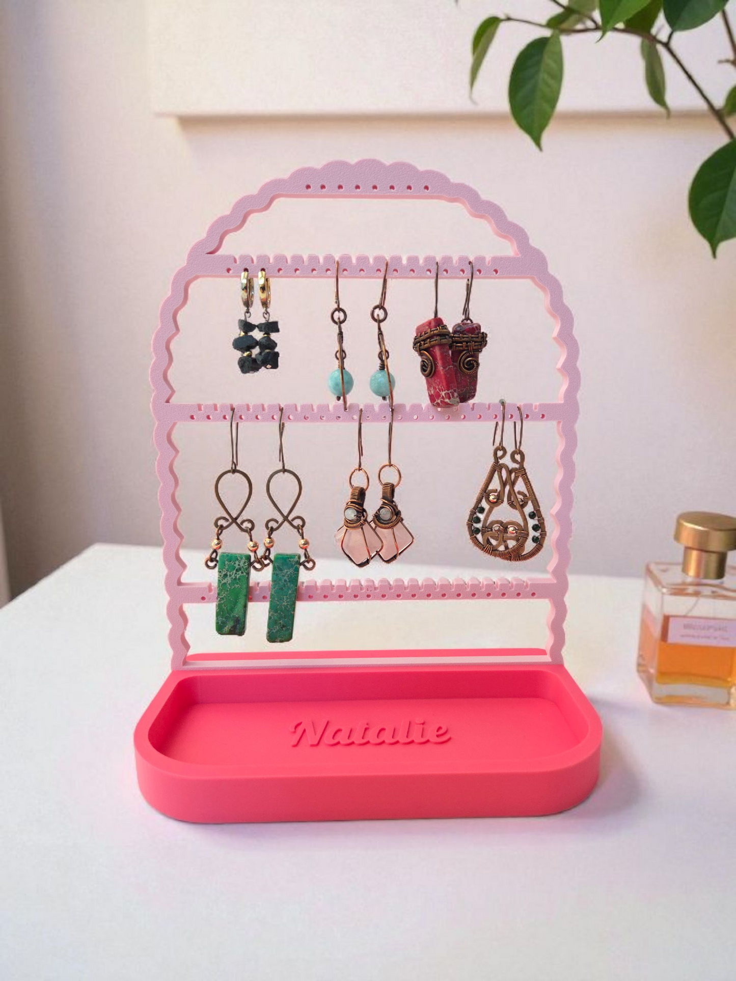 Earing Holder With Personalized Tray