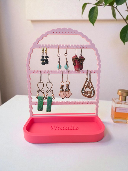 Earing Holder With Personalized Tray