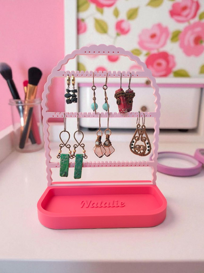 Earing Holder With Personalized Tray