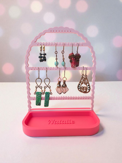 Earing Holder With Personalized Tray