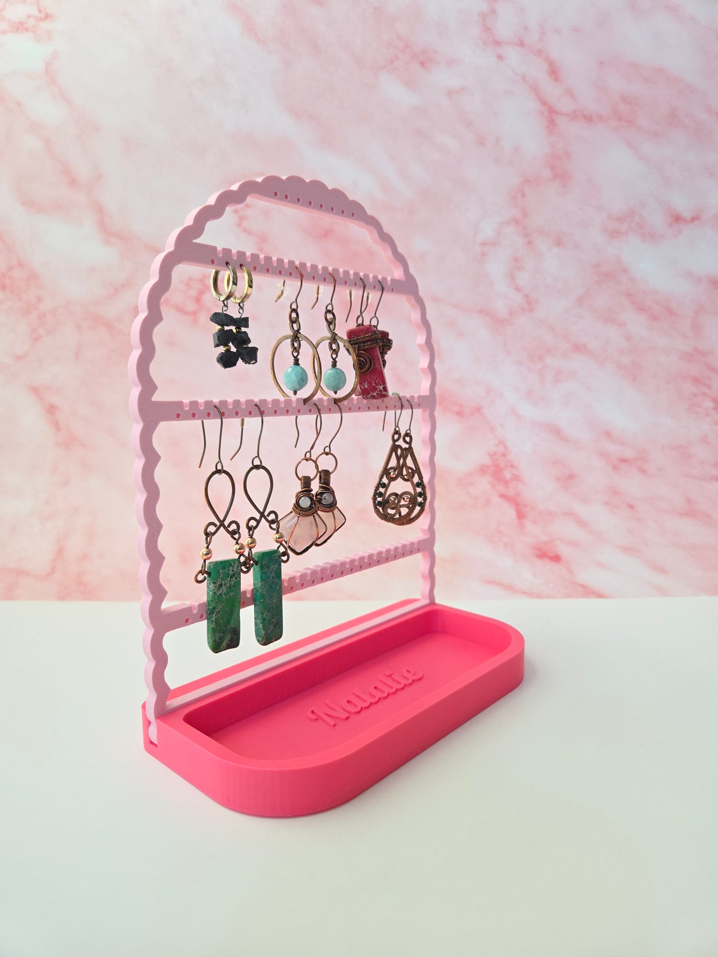 Earing Holder With Personalized Tray