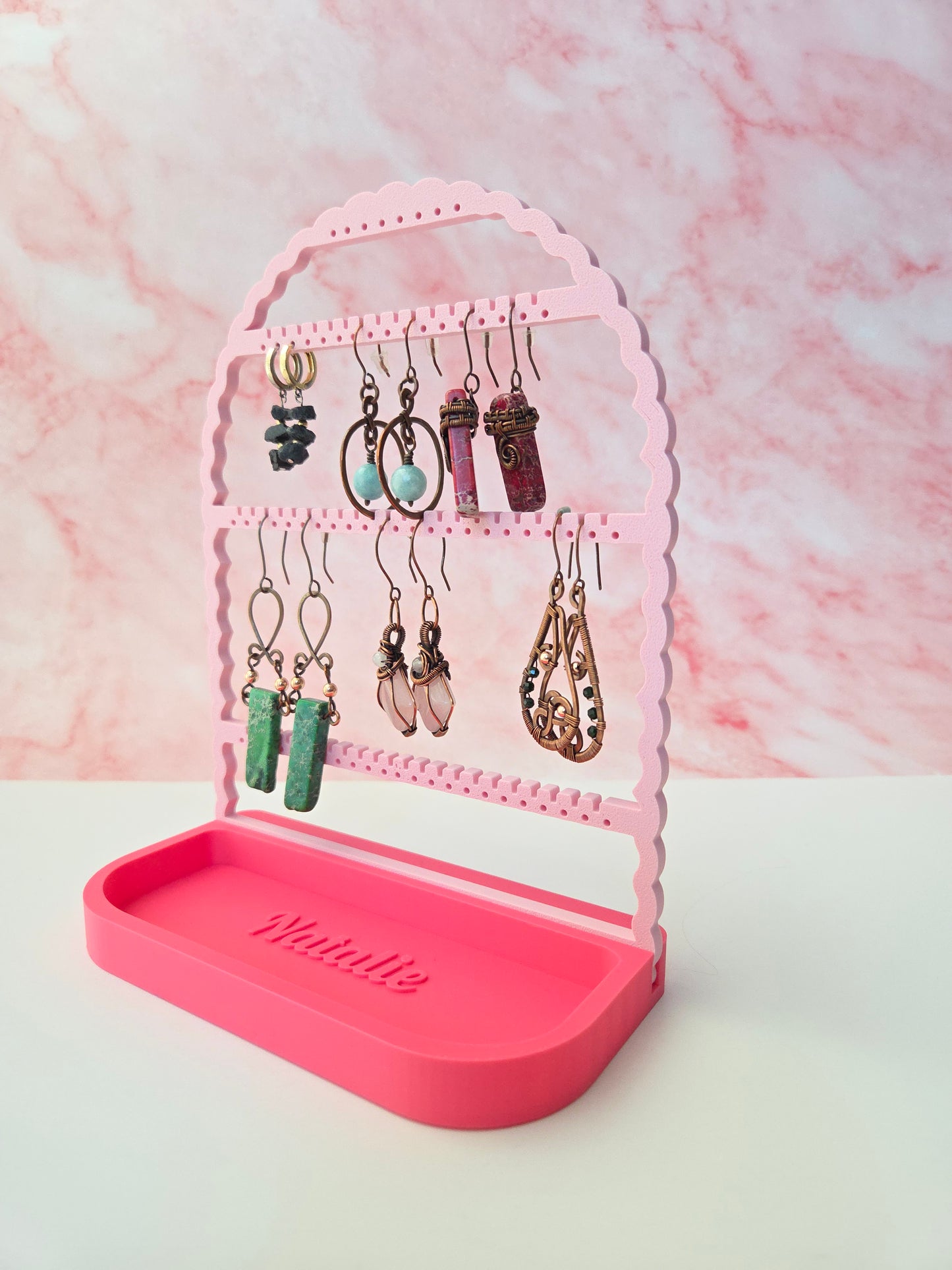 Earing Holder With Personalized Tray