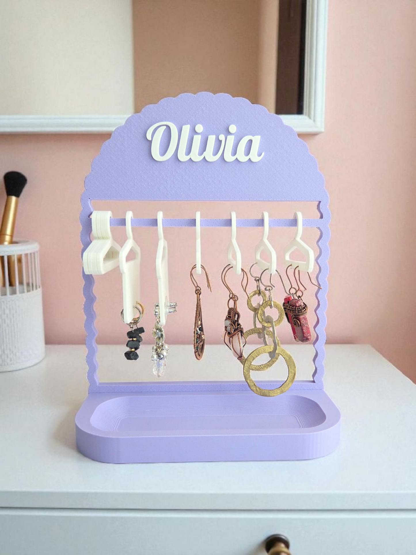 Personalized Wardrobe Earring Holder
