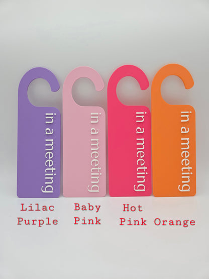Customizable Office Door Hanger Signs