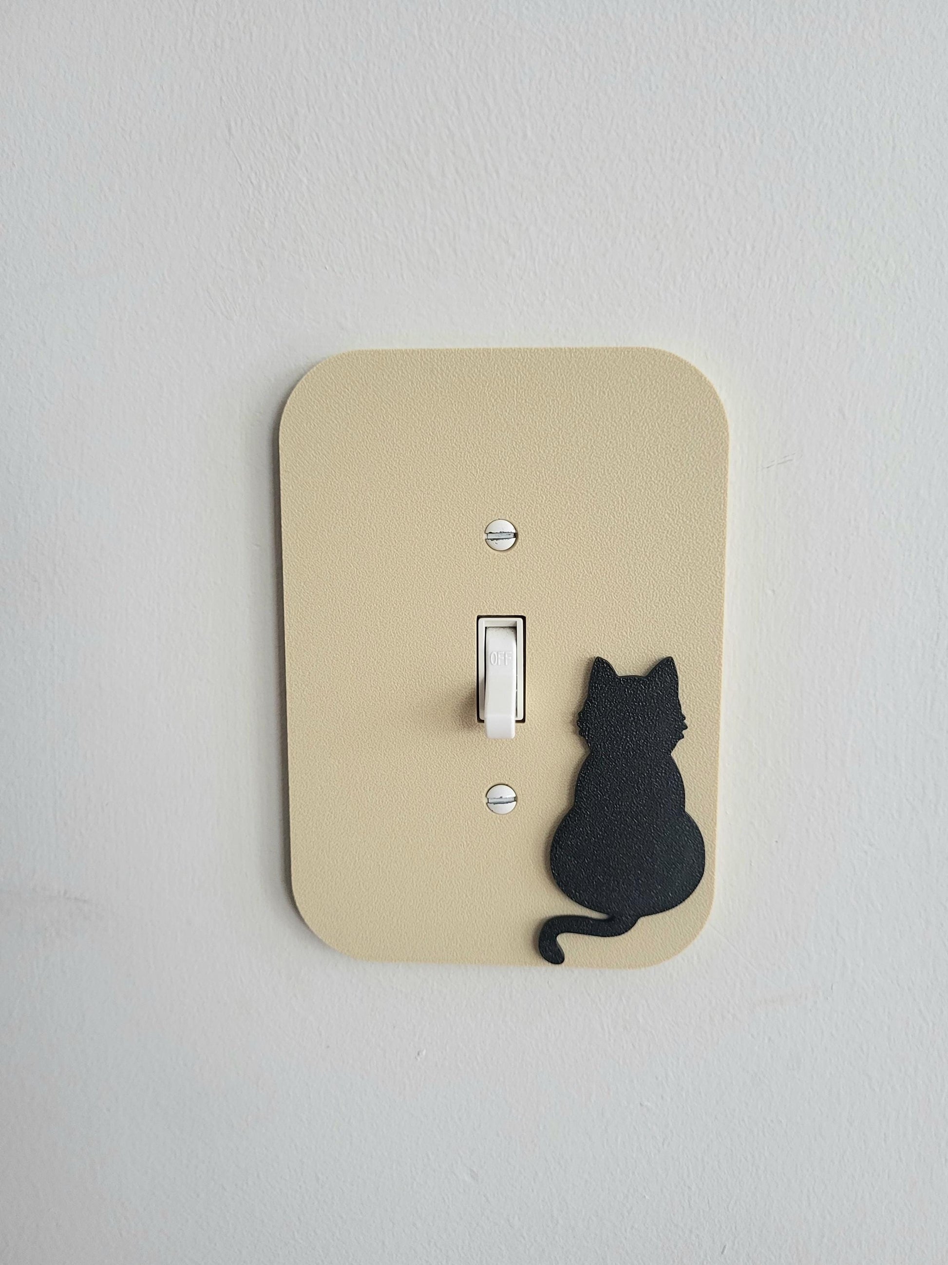 tripple toggletripple rockeroutlet coverminimalistlight switch covercat decoranimal decor