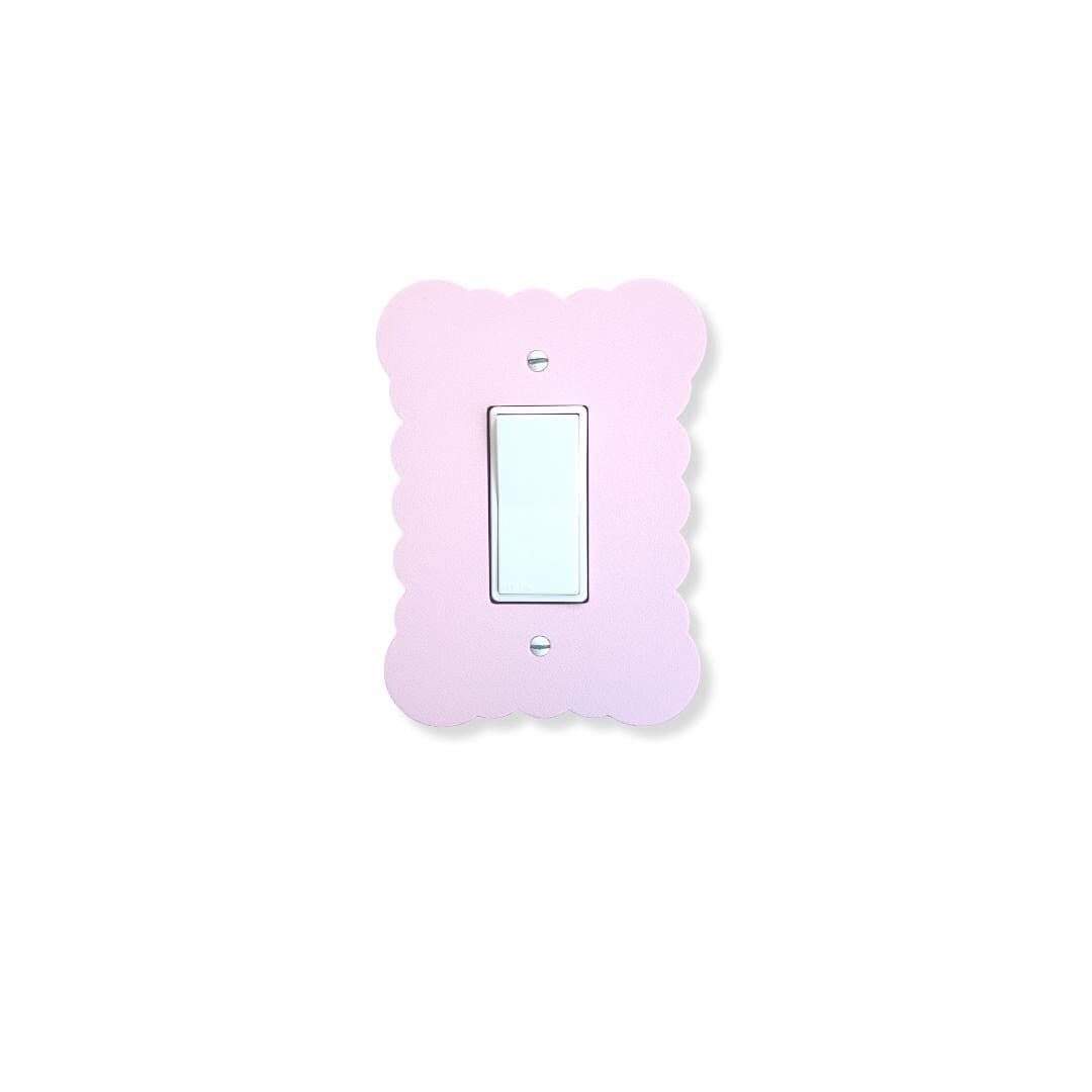 Cloudy Switch Cover, Wavy Wall Plate For Nursery, Unique Switch For Kids Room, Home Decor, Baby Shower Gift Idea, Pink Decor,