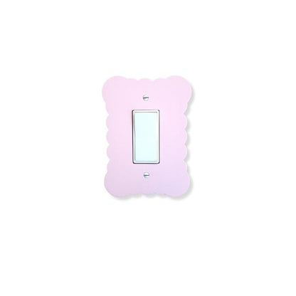 Cloudy Switch Cover, Wavy Wall Plate For Nursery, Unique Switch For Kids Room, Home Decor, Baby Shower Gift Idea, Pink Decor,