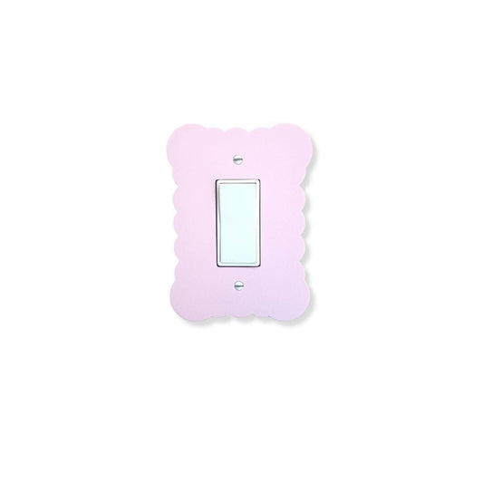 Cloudy Switch Cover, Wavy Wall Plate For Nursery, Unique Switch For Kids Room, Home Decor, Baby Shower Gift Idea, Pink Decor,