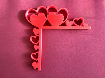 valentines decor, door corner decor, door trim decor, hearts,