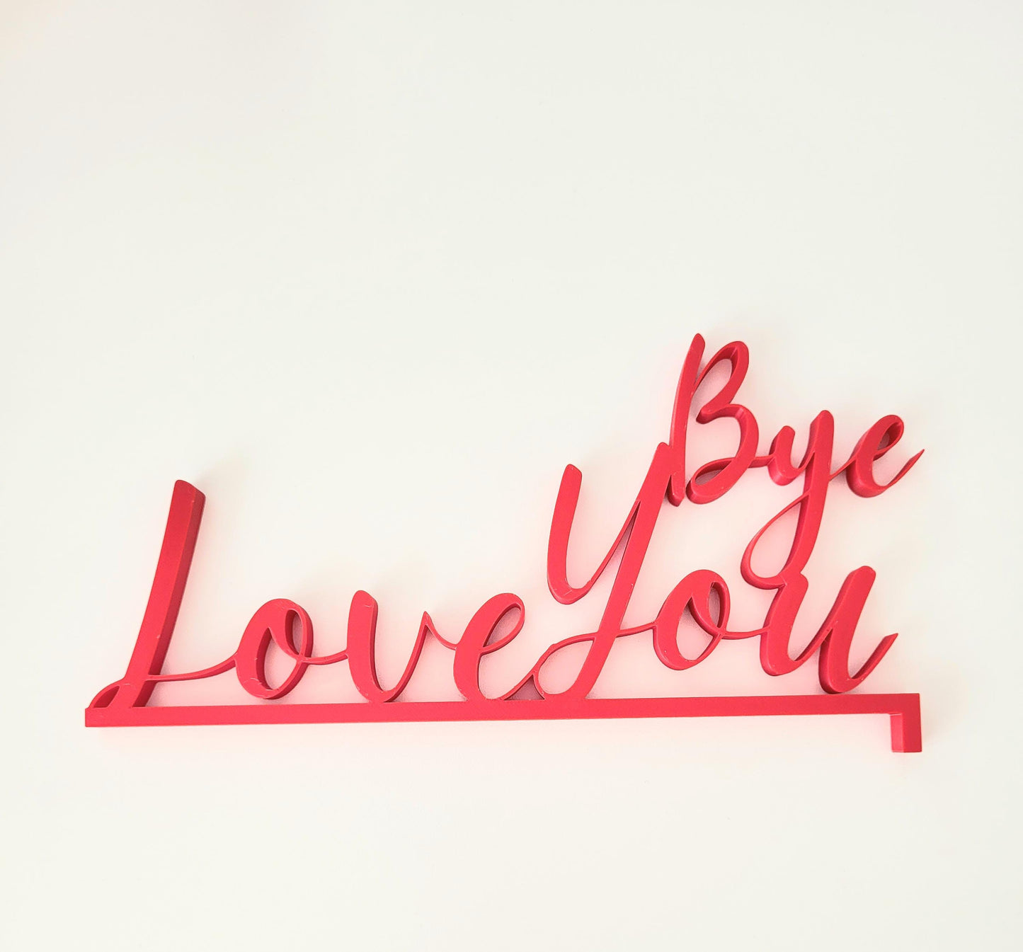 Love You Bye Door Topper, Door Corner, Door Sign, Hallway Decor, Entryway Decor, Shelf decor, Wall Decor, Door Decoration, Valentine's Day