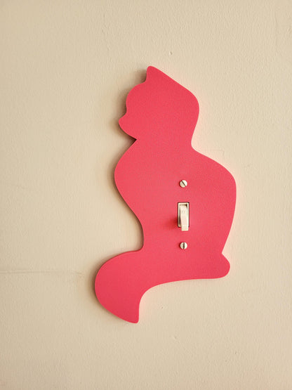 Cat Shaped Light Switch Cover, Unique and Fun Custom Wall Plate Cover for Cat Lovers, Room and Home Decor