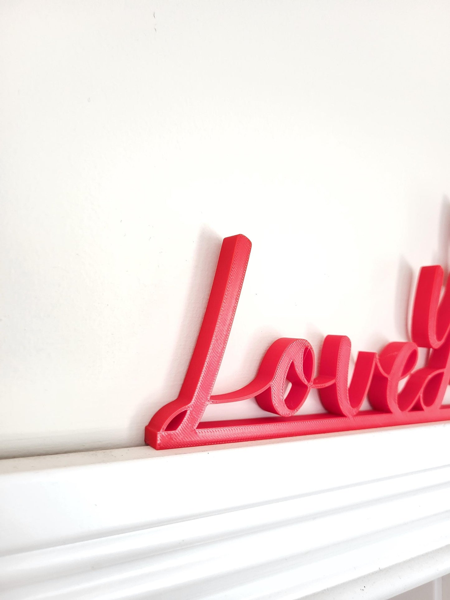 Love You Bye Door Topper, Door Corner, Door Sign, Hallway Decor, Entryway Decor, Shelf decor, Wall Decor, Door Decoration, Valentine's Day