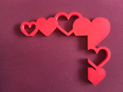 Hearts Door Topper - Valentine’s Day Door Corner, Valentine's Decor, Seasonal Decor, Valentines Day Themed Decor, Home Decor, Door Trim