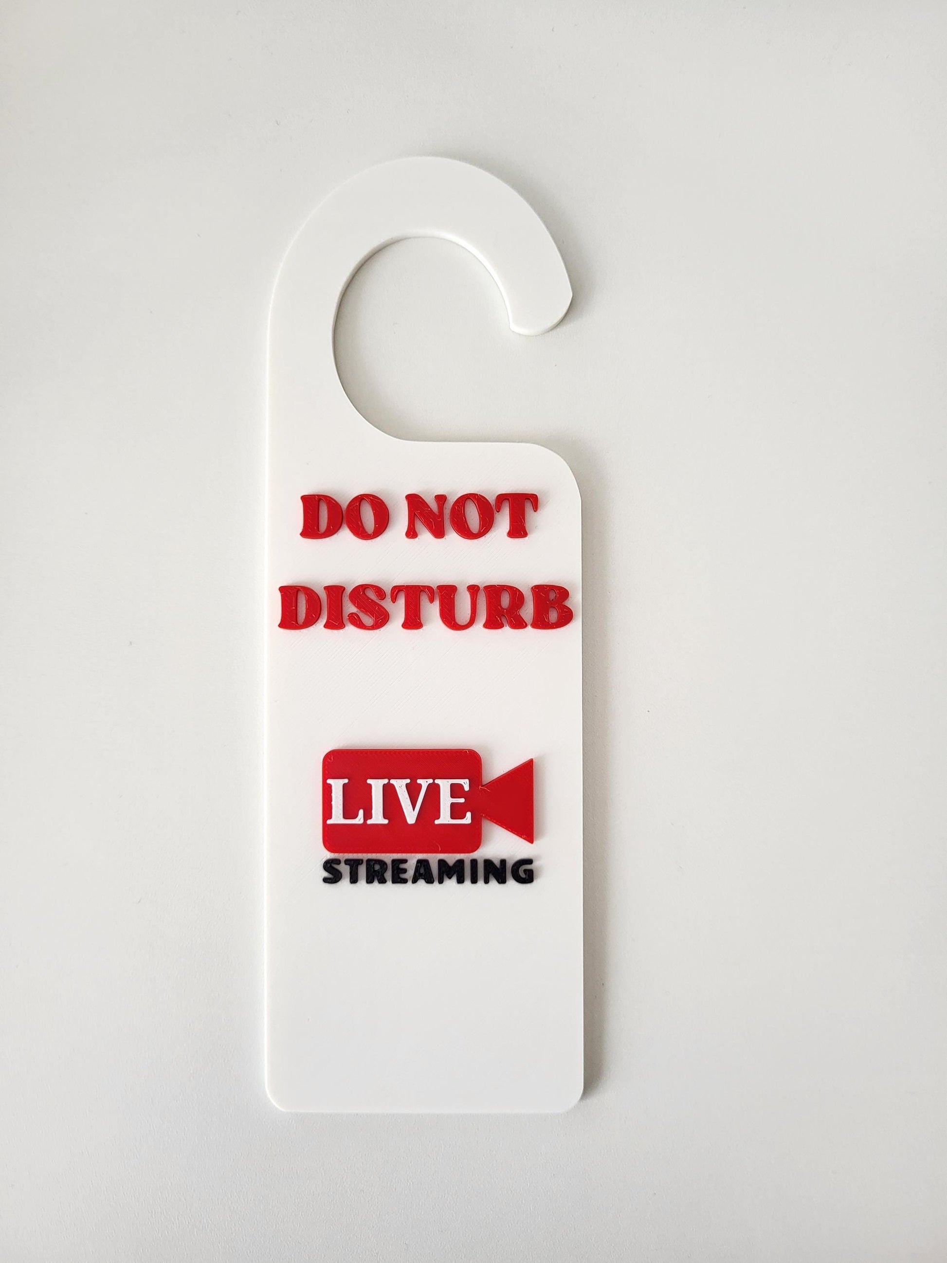 Do Not Disturb Door Hanger – Live Streaming in Progress, Door Handle Sign, Office Door Signs,  Office & Home Workspace Sign, Home Office
