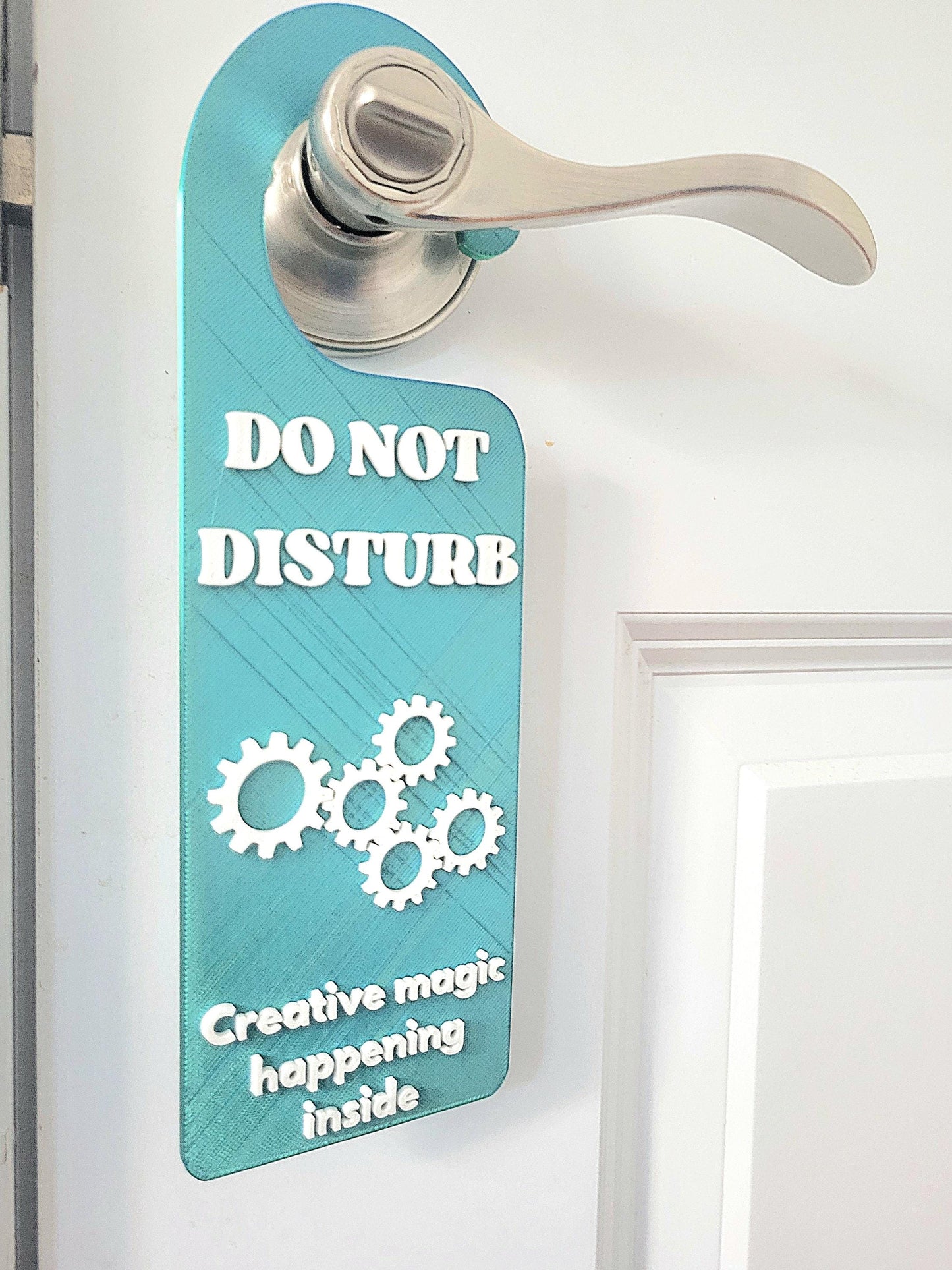 Do not Disturb, Creative magic happening inside, Gift For Creators, Engineers, Artists. Privacy Signage, Funny Door Sign