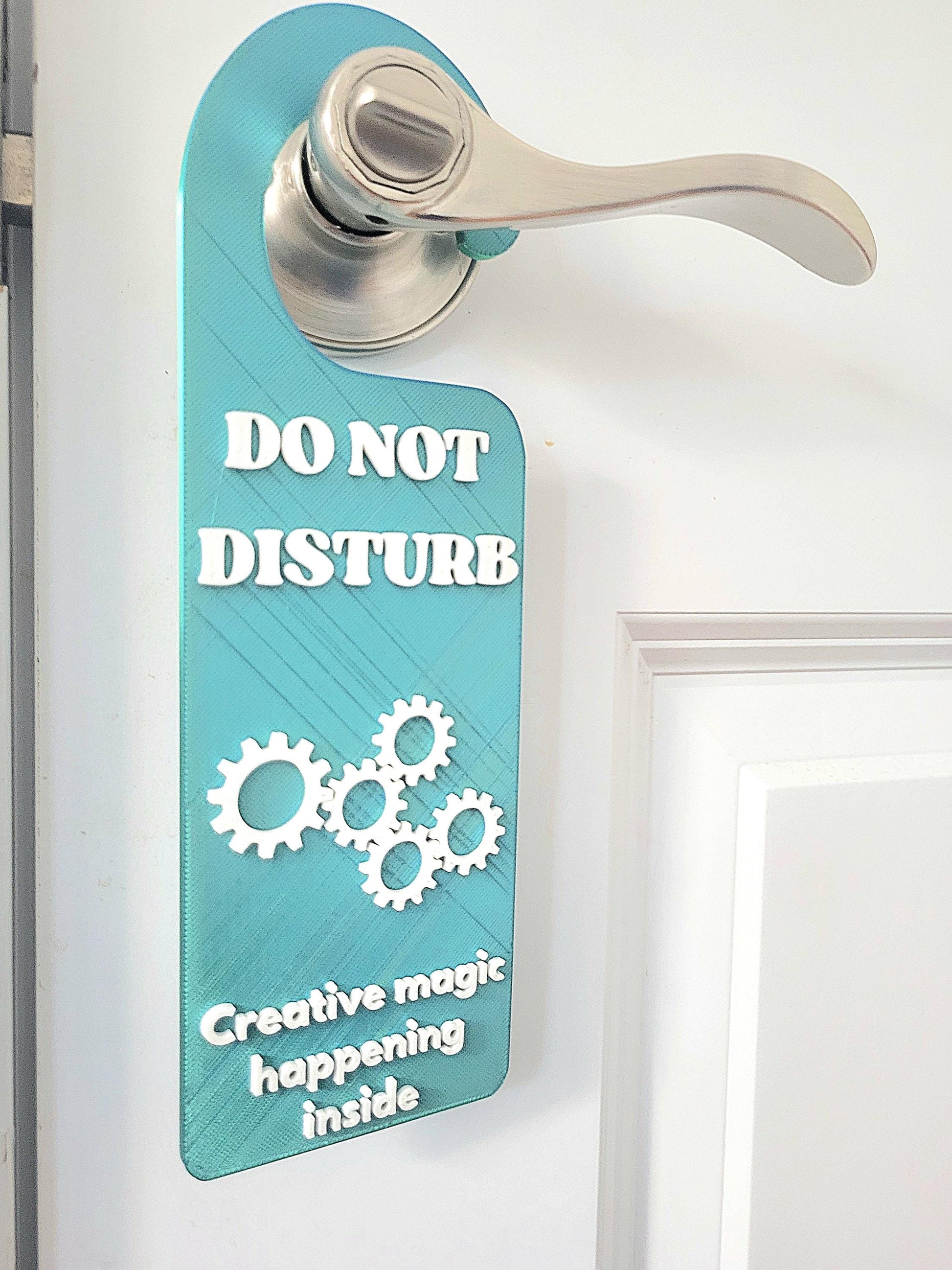Do not Disturb, Creative magic happening inside, Gift For Creators, Engineers, Artists. Privacy Signage, Funny Door Sign