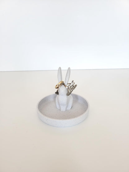 Bunny Ring Holder Dish - Cute Jewelry Organizer, Ring Holder Dish,  Wedding Ring Holder, Ring Display, Engagement Gift, Teen Gift Idea
