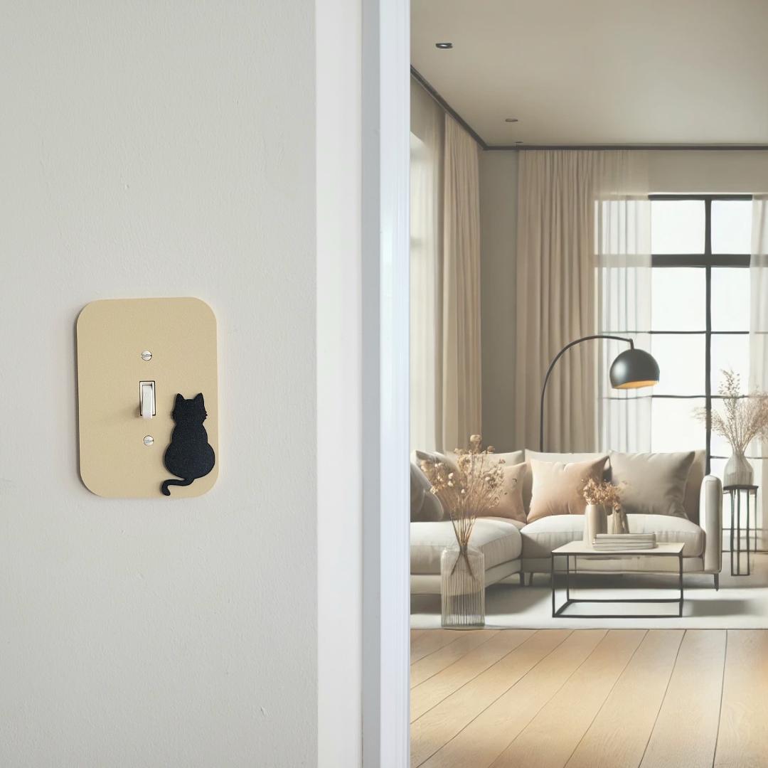tripple toggletripple rockeroutlet coverminimalistlight switch covercat decoranimal decor