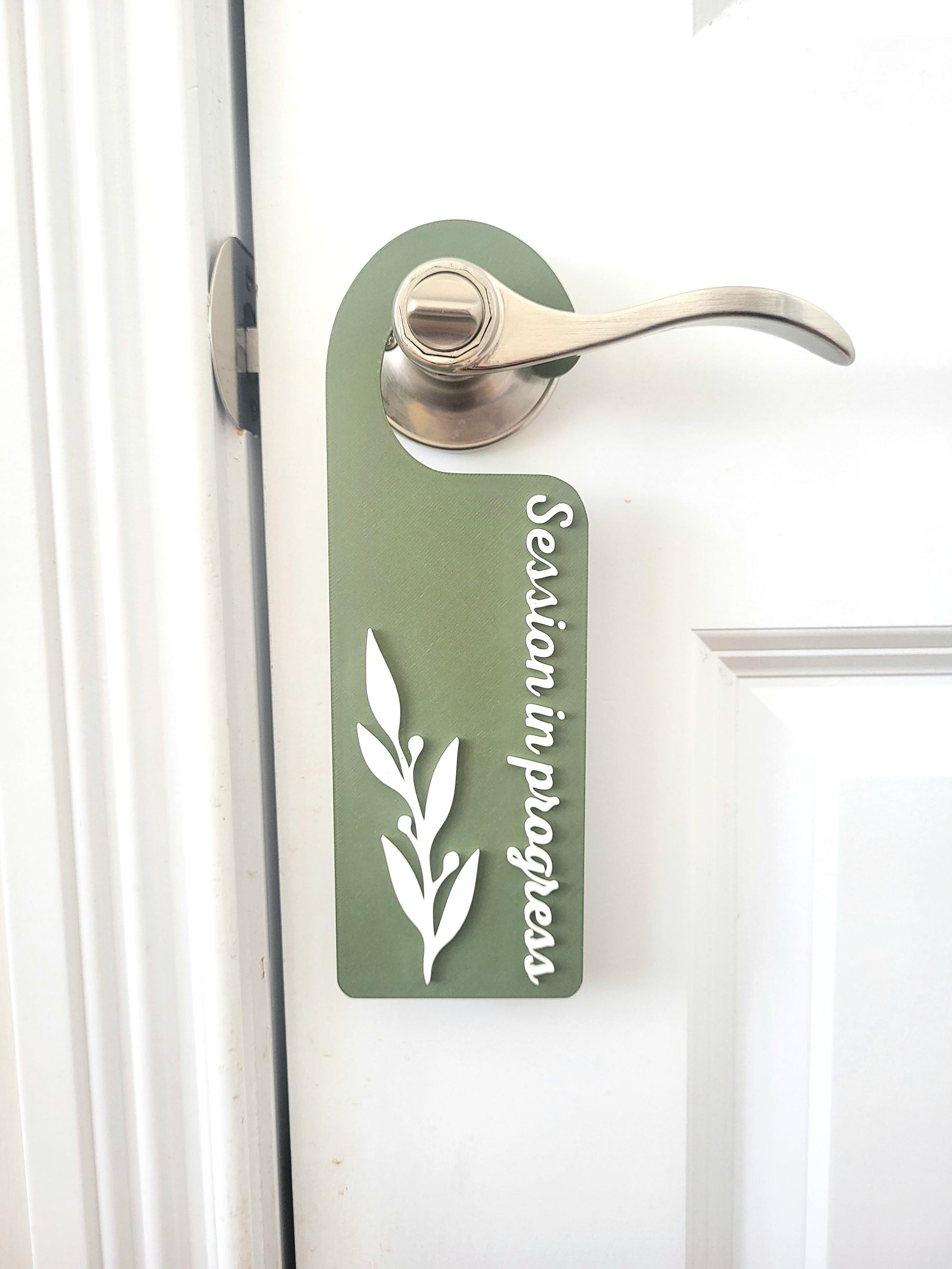 For Beauty Salons, Lash Technicians, Therapist,  Do Not Disturb Sign, Office Door Signs, Privacy Signage, Session in Progress Door Hanger