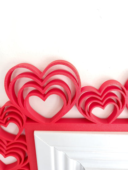 Hearts Door Topper - Valentine’s Day Door Corner,  Valentine's Decor, Seasonal Decor, Valentines Day Themed Decor, Home Decor, Door Trim