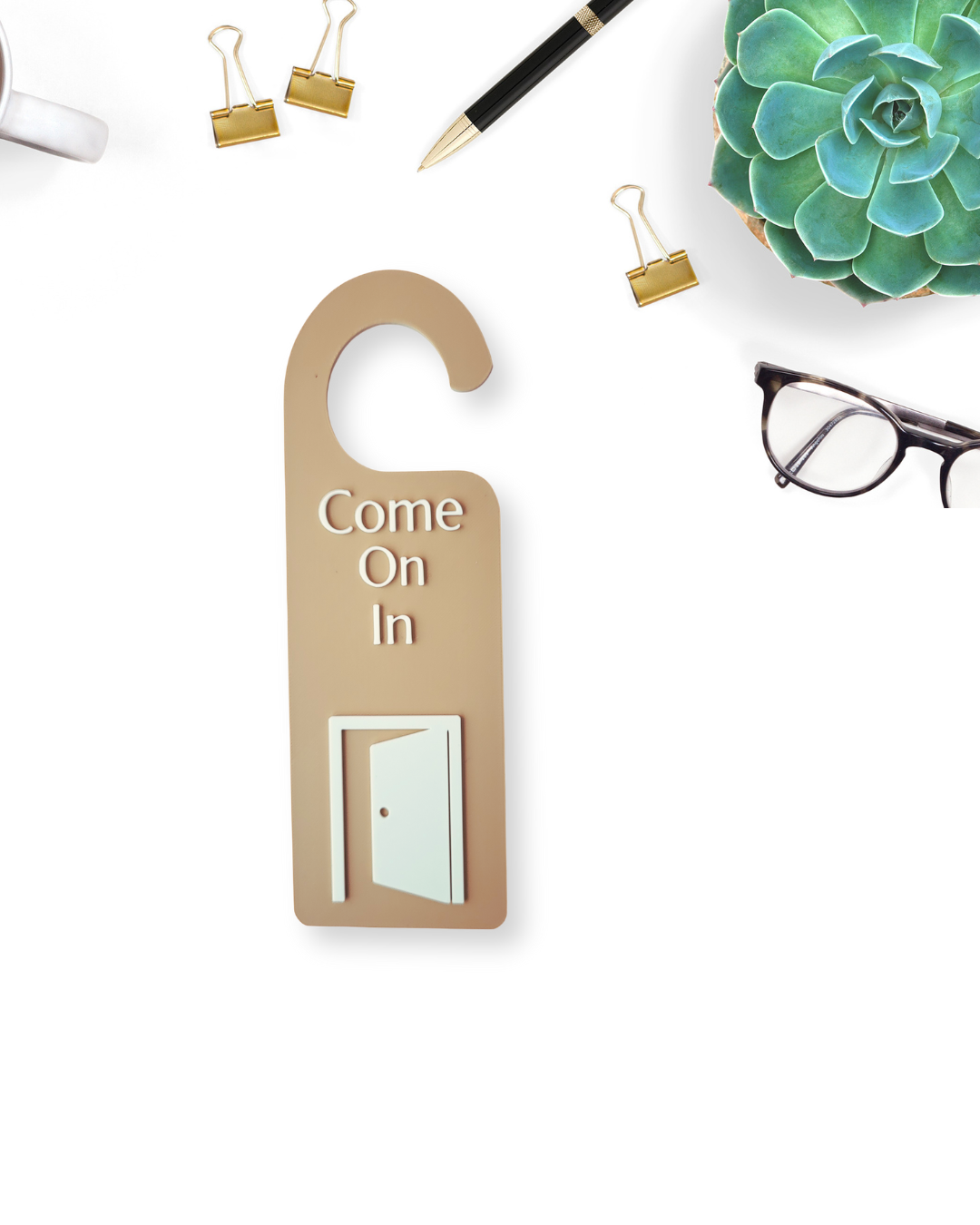 come on in sign,
welcome door sign,
door hanger office,
office welcome sign,
therapy door sign,
salon door sign,
spa welcome sign,
open door sign,
door knob sign,
reception sign,
client entry sign,
home office decor,
workspace signage,
