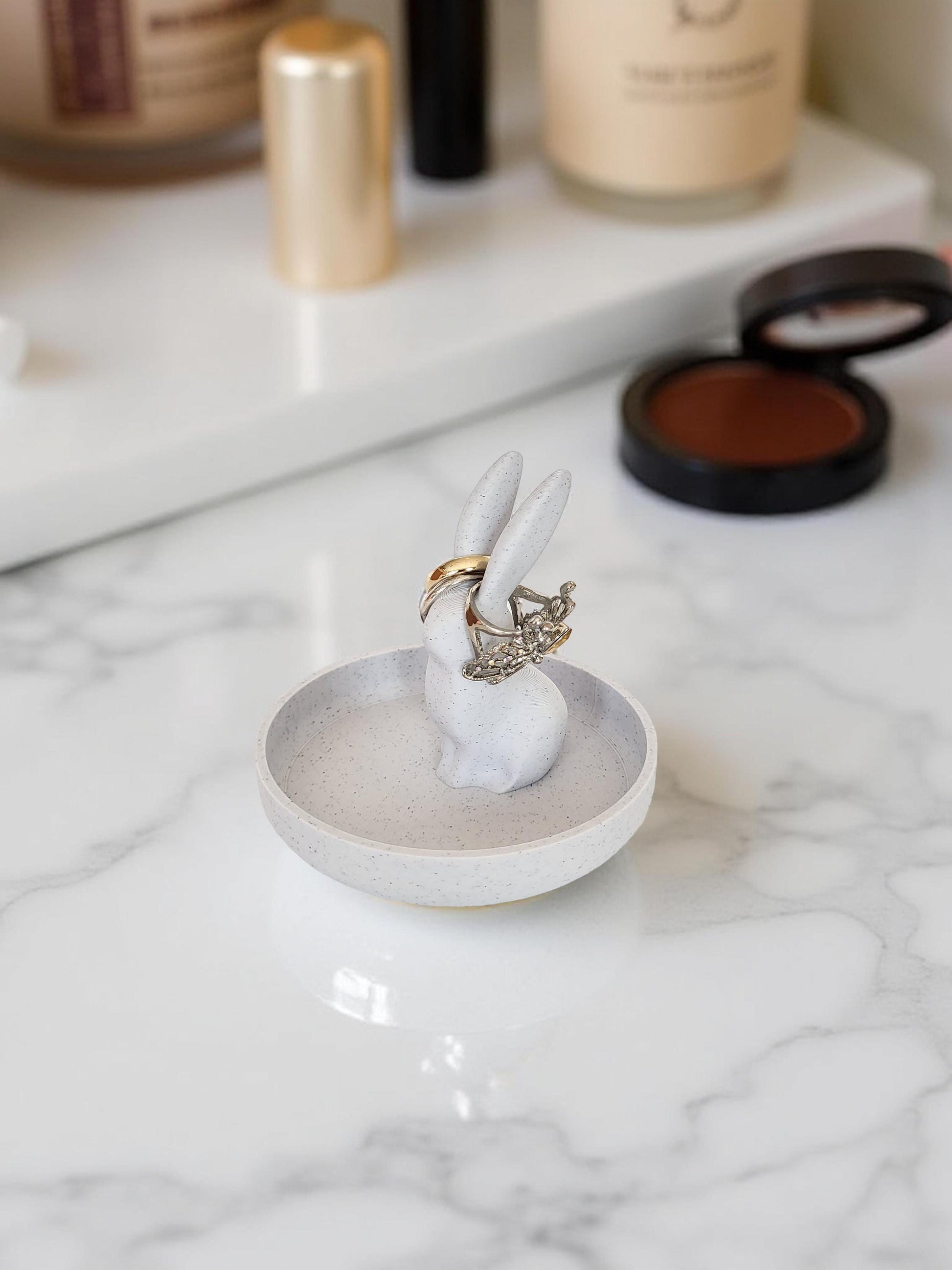 Bunny Ring Holder Dish - Cute Jewelry Organizer, Ring Holder Dish,  Wedding Ring Holder, Ring Display, Engagement Gift, Teen Gift Idea