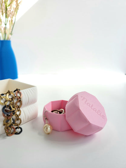 Pillow Jewelry Box With Your Name- Cute Jewelry Storage, Necklace & Ring Organizer, Jewelry Organizer, Mother's Day, Teenage Girl Gift,
