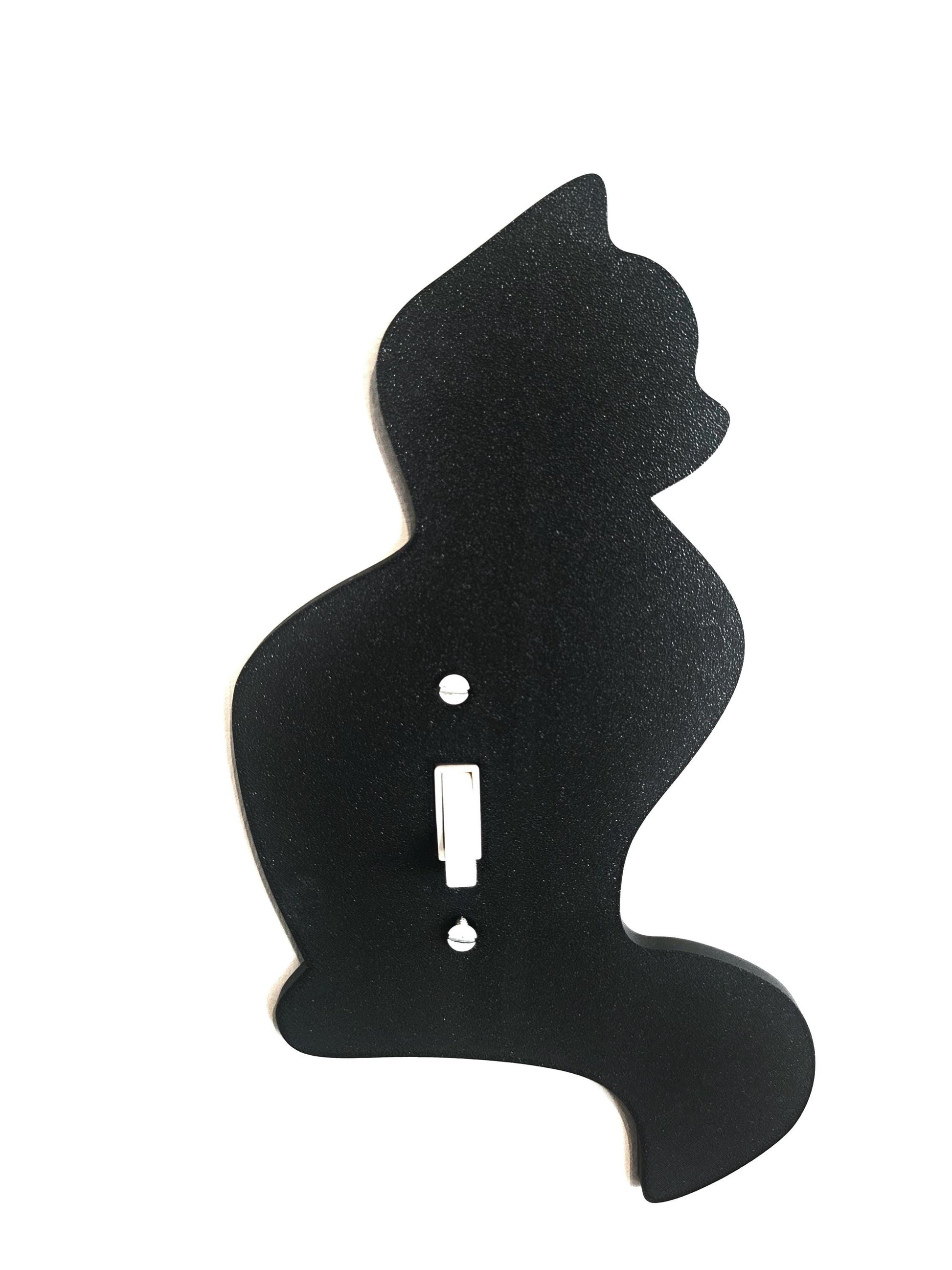 Cat Shaped Light Switch Cover, Unique and Fun Custom Wall Plate Cover for Cat Lovers, Room and Home Decor