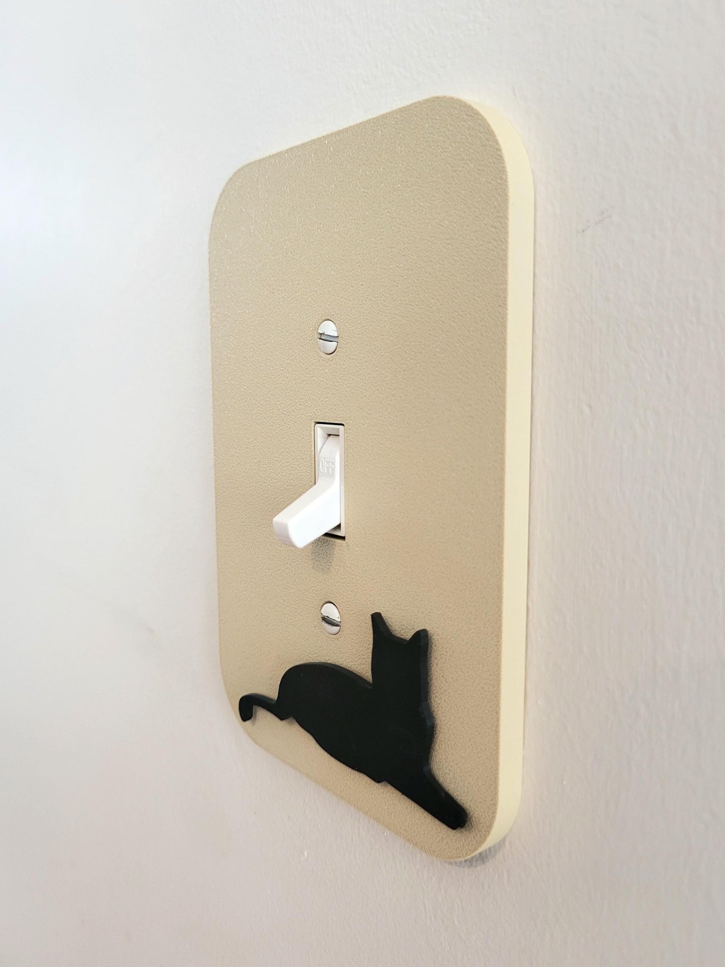 Lying Cat Light Switch Cover