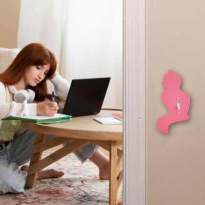 Cat Shaped Light Switch Cover, Unique and Fun Custom Wall Plate Cover for Cat Lovers, Room and Home Decor