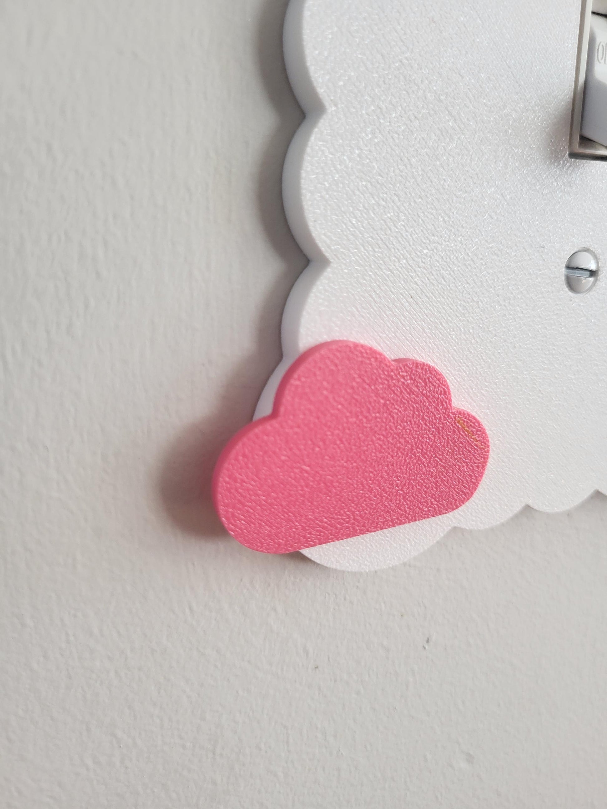 Cloudy Light Switch Cover With Clouds, Scalloped Wall Plate, Unique Switch, For Kids Room, Wavy Switch Cover, Cloud Rocker Switch, Baby Shower Gift