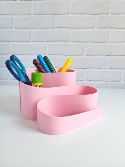 Modern S-Shaped Desk Organizer – Pencil Holder | Office Storage Tray | Teacher Gift | Minimalist Organizer