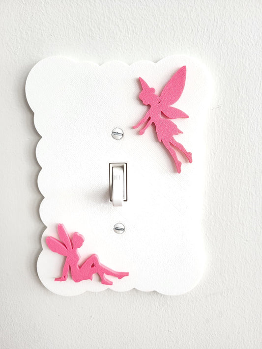 Light Switch Cover with Fairies, Fairy Wall Plate, Unique Switch, For Kids Room, Home Decor, Baby Shower Gift,