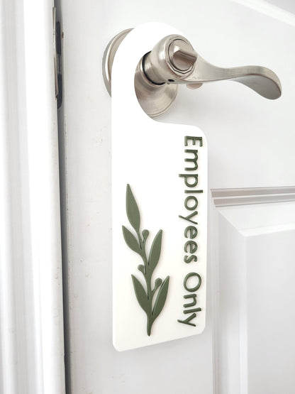  For Beauty Salons, Lash Technicians, Therapist,  Do Not Disturb Sign, Office Door Signs, Privacy Signage, Employees Only