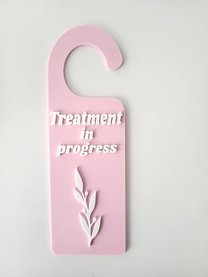 For Beauty Salons, Lash Technicians, Spas,  Do Not Disturb Sign, Office Door Signs, Privacy Signage, Treatment in progress door sign