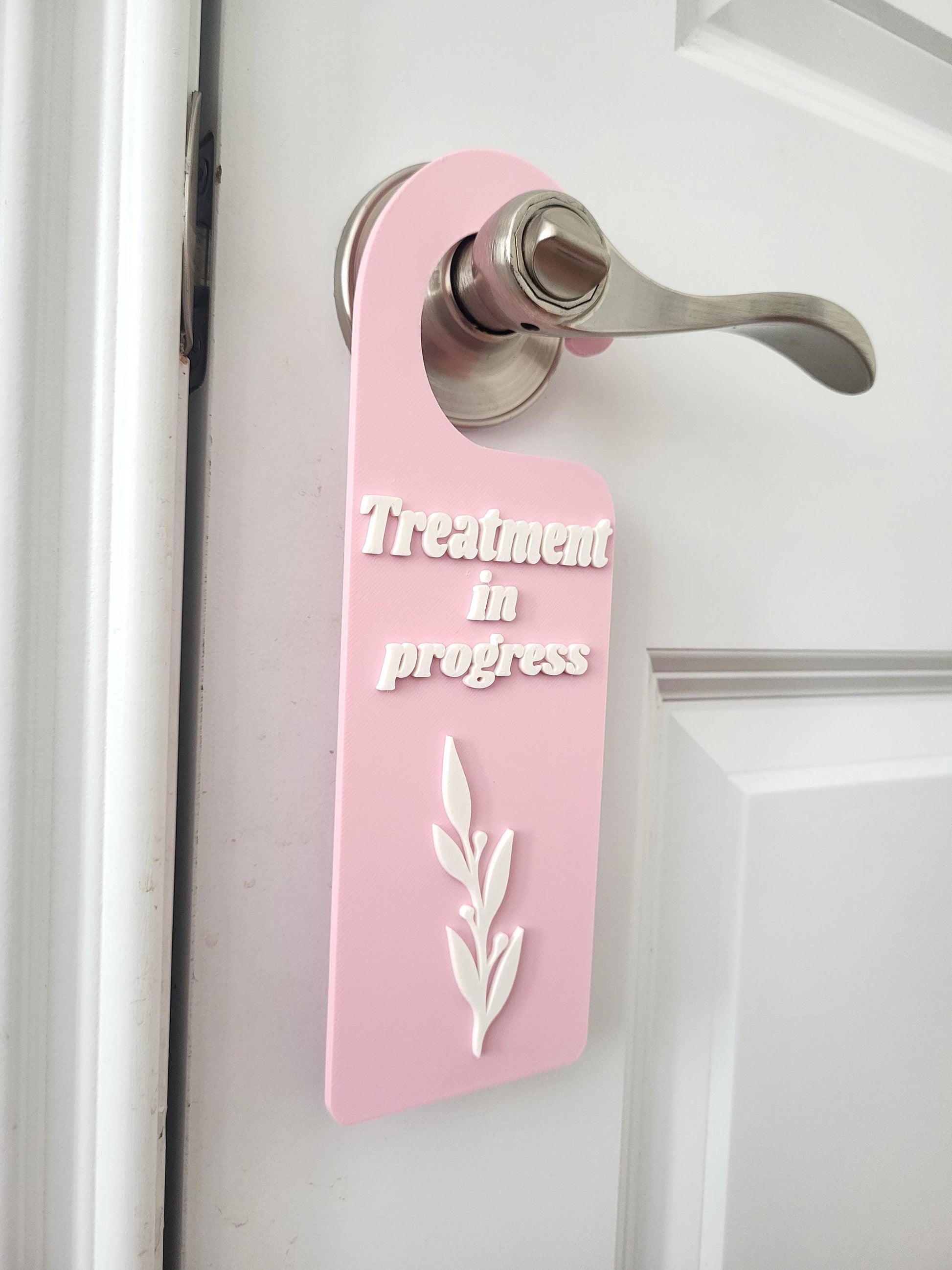 For Beauty Salons, Lash Technicians, Spas,  Do Not Disturb Sign, Office Door Signs, Privacy Signage, Treatment in progress door sign