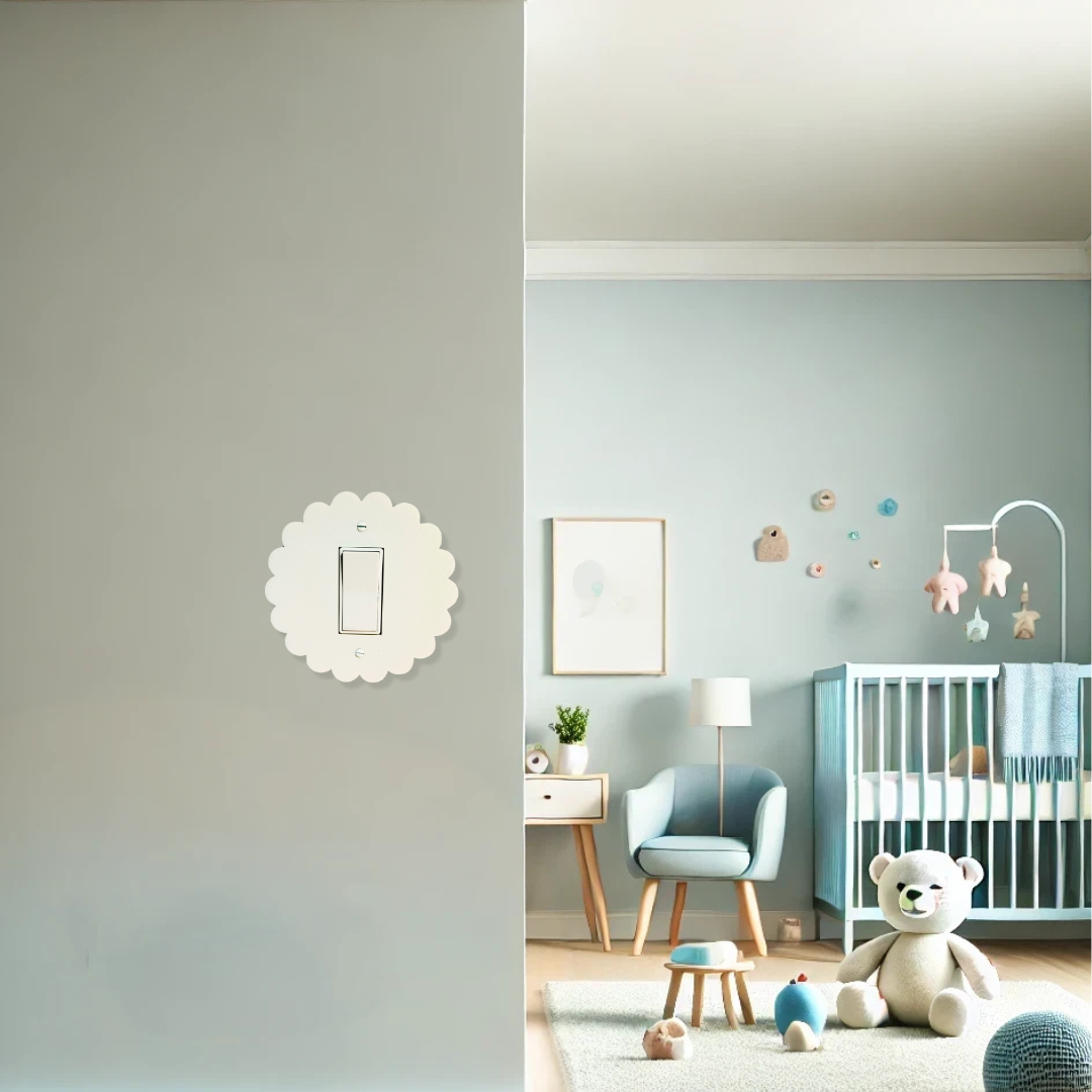 Scalloped Rounded Light Switch Cover