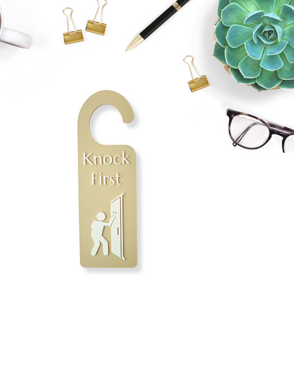 knock first sign,
door hanger office,
privacy door sign,
home office sign,
workspace signage,
therapy door sign,
do not disturb alt,
office decor sign,
knock before enter,
office entry sign,
door handle tag,
knock sign,
business door sign,