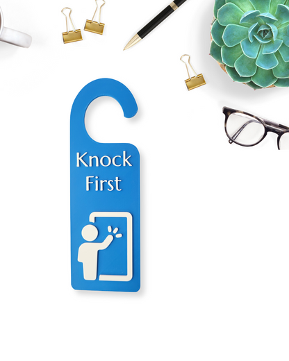 knock first sign,
door hanger office,
privacy door sign,
home office sign,
workspace signage,
therapy door sign,
do not disturb alt,
office decor sign,
knock before enter,
office entry sign,
door handle tag,
knock sign,
business door sign,