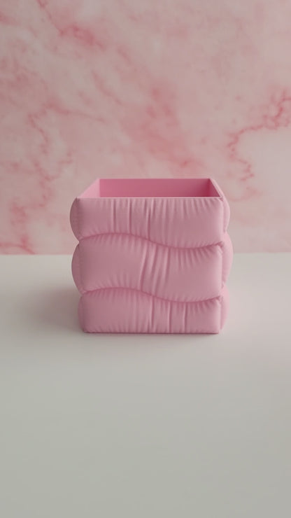 Square Wave Pillow Planter