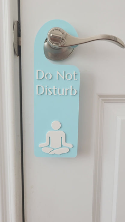 Do Not Disturb Meditating Door Hanger